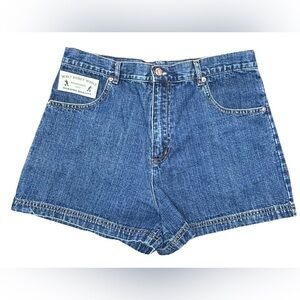 VTG Walt Disney World Jean Shorts Women Size 12 Mom High Waist